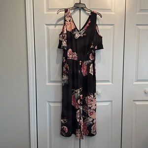 Floral silk pant jumper